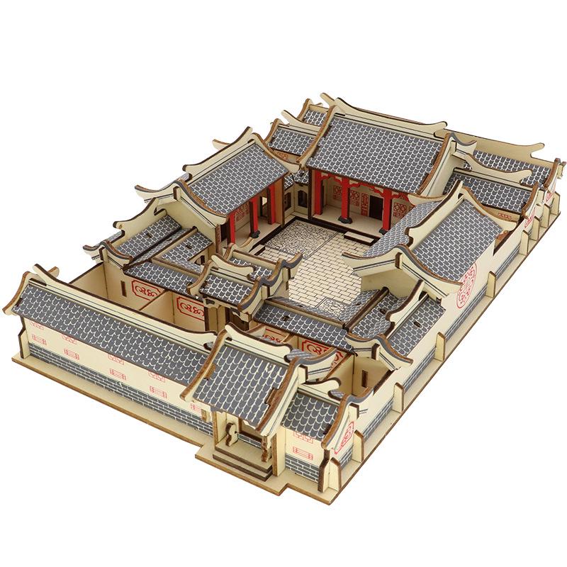 Supreme Harmony 3D Holzpuzzle: Peking Architekturmodell für Kinder