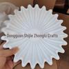 Recessed Lotus Leaf Edge Decorative Bowl - Resin Home Decor Ornaments