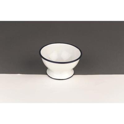 Bowl with Foot - IBILI - 903812 - Porcelain - White/Blue - 14 X 14 X 8 Cm