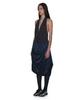 Partimento Woman Dot All-Over Printed Drape Midi Skirt_Navy