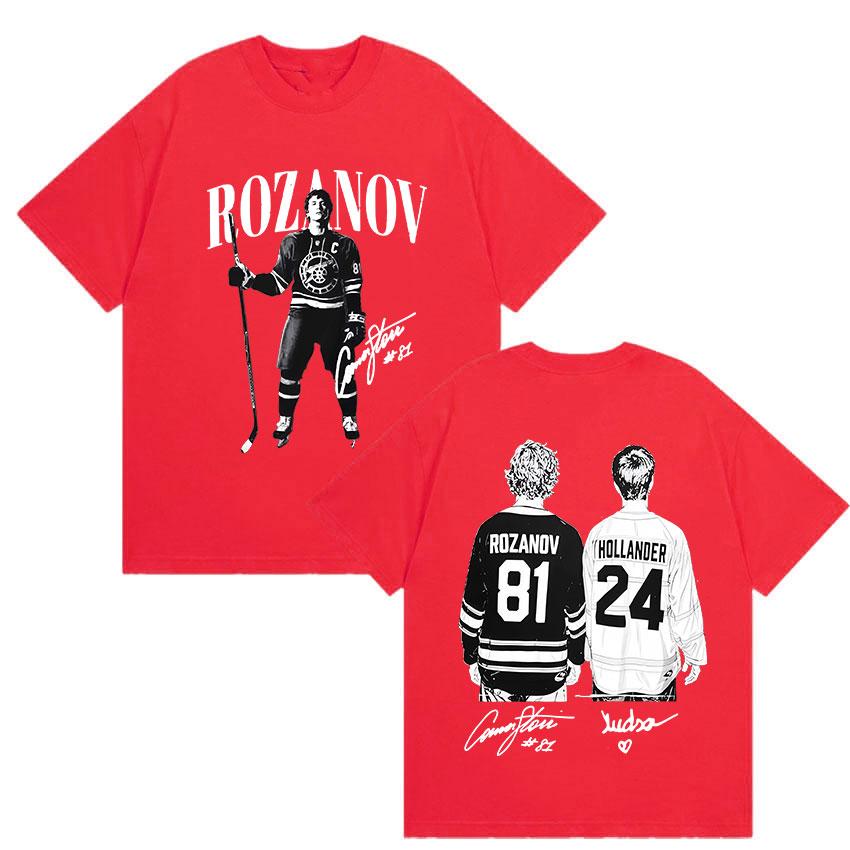 2026 Heated Rivalry Vintage Graphic T Shirt Movie Shane Hollander 24 Cotton Tshirt Ilya Rozanov Hollanov 81 Oversized Men Tees