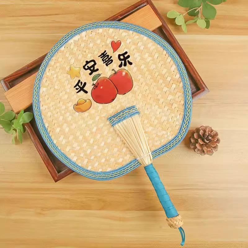 Bamboo Woven Retro Fan: Handmade Summer Cooling, Eco-Friendly Traditional Craft