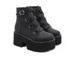 Fashion Womens Comfy Booties Platform Stage Performance Shoes High Heels White Black Chunky Heel Cosplay Shoes For Lady shoes