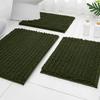 Chenier Solid Color Long Hair Bedside Mat Bedroom Carpet Bathroom Absorbent Floor Mat Bathroom Non-Slip Foot Mat Toilet Door Mat