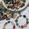 TX56 20g/Lot Niche Mixed Dreamy Cute Classical Bead Style Acrylic Spacer Texture DIY Handmade Beaded Material Jewelry Accessorie