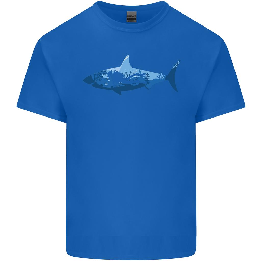 Great White Shark Scuba Diver Diving Unisexs Light Cotton TShirt