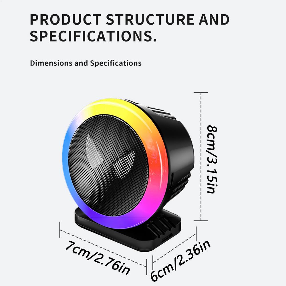 

Sound Activated LED Lights LED Sound Activated Ambient Lighting Music Voice Control Aromatherapy Pickup Lamp For DJ Stereo чорний