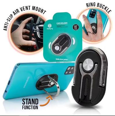 Black 3 In 1 Ring Dock Support for Smartphone