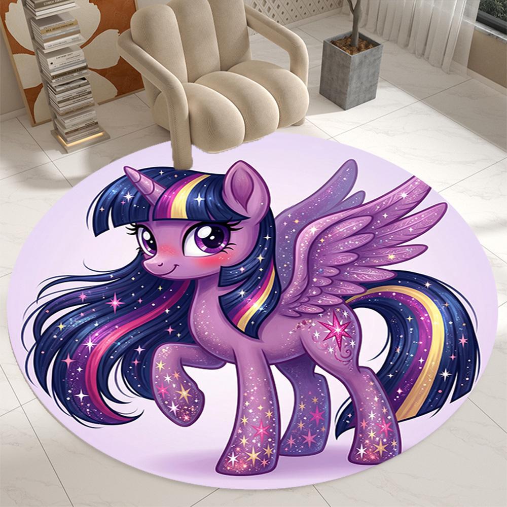 Little Pony Area Rug Suitable For Bedrooms Outdoor Playrooms Game Room Antislip Carpet Decorate Offices Spiritual Gift