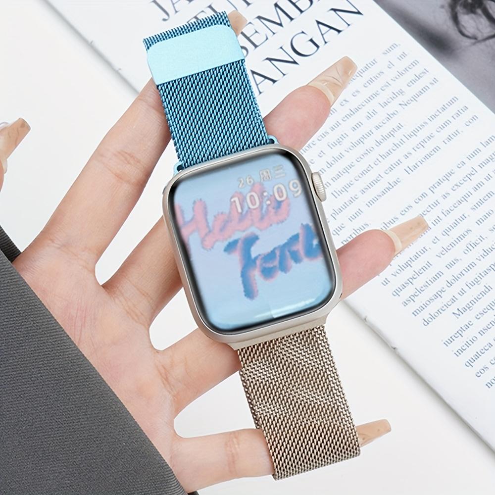 

Milanese loop For Apple Watch straps 45mm 44mm 40mm 41mm 42mm-46mm sport bracelet iwatch series 8 7 6 5 4 3 SE 9 10 Ultra 2 49mm 38 40 41MM S10-42MM