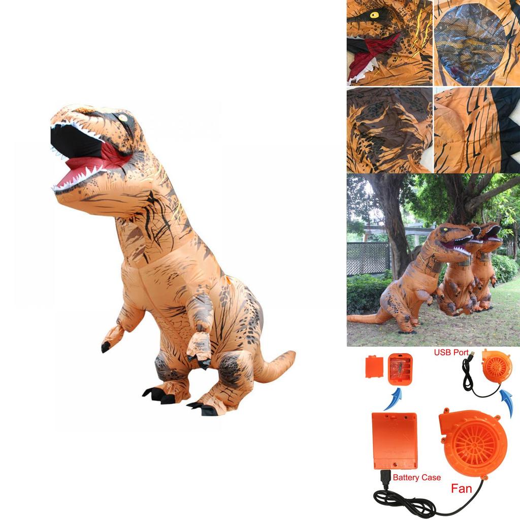 Fantastyczny Nadmuchiwany Kostium Dinozaura T-rexa dla Dorosłych na Niezapomniane Imprezy Kostiumowe