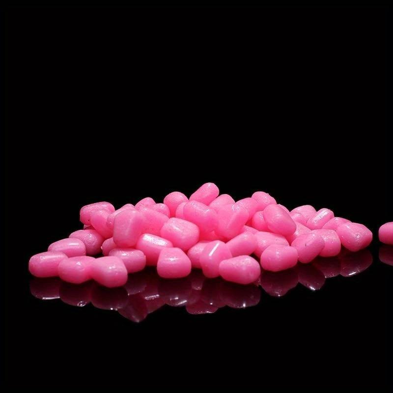 100Pcs/Lot Fishing Corn Floating Boilies Flavoured Soft Lure Grass Carp Bait Silicone Soft Plastic Bait Artificial