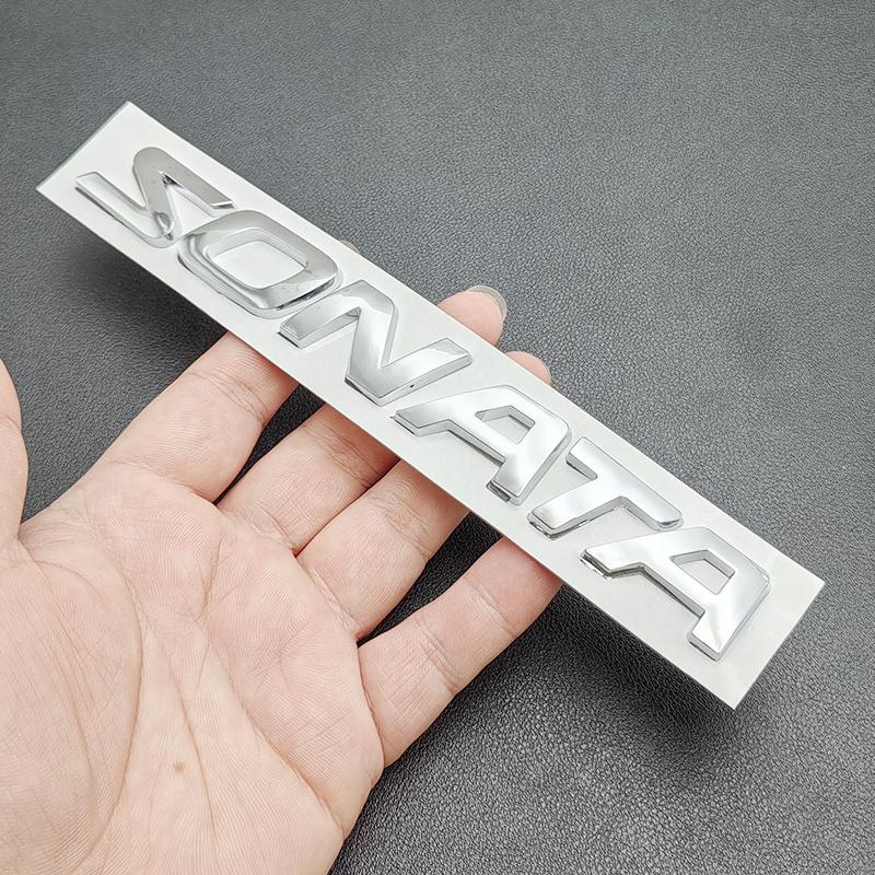 

3D ABS Chrome Black Logo Sonata Letters Emblem Badge Self-Adhesive Nameplate Sticker Car Rear Bag Decoration Accessories 18.5cm серебряный