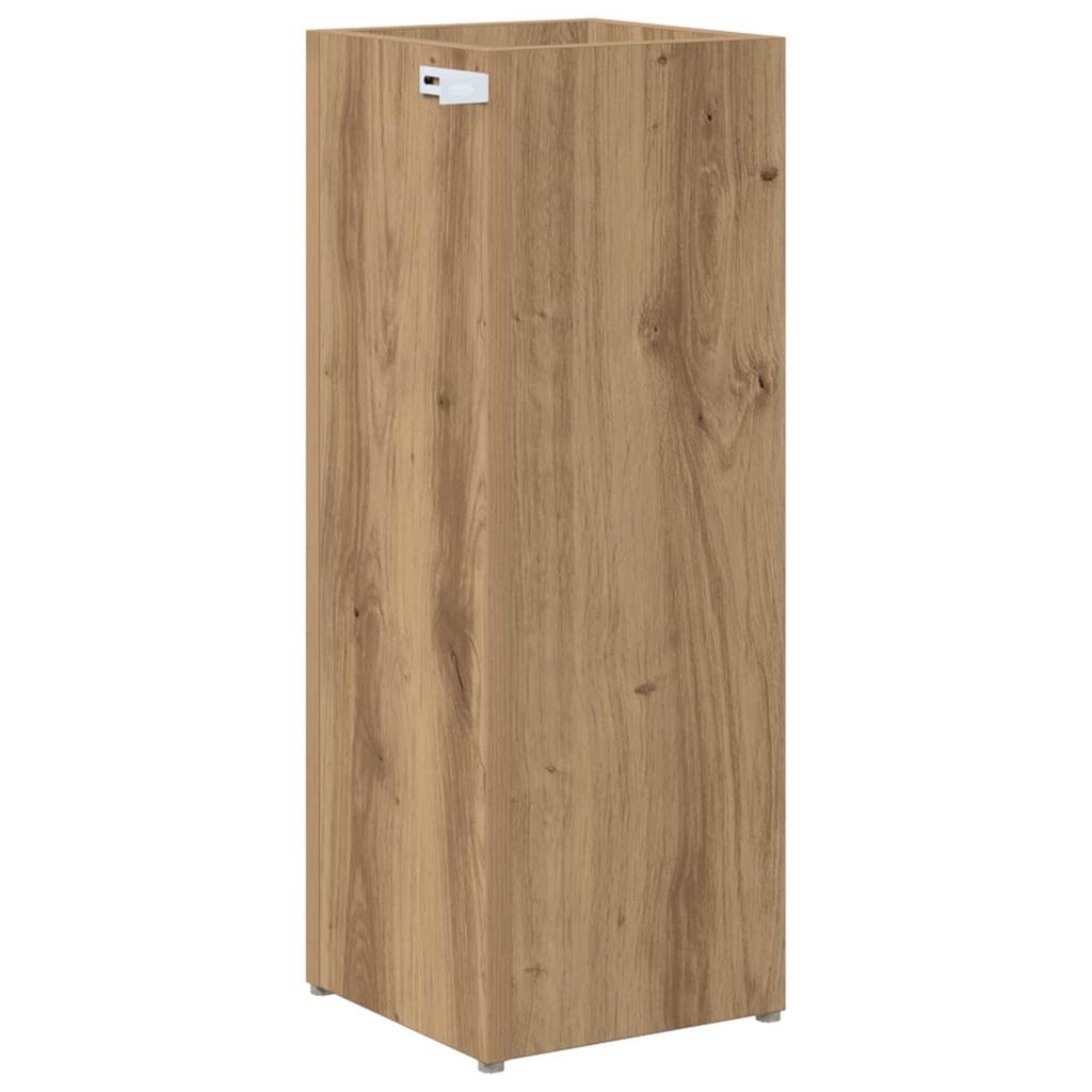 Umbrella Stand with Storage Artisan Oak Finish 20 x 20 x 55.5 cm