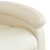 Massage Chair with Relax Function Synthetic Leather Cream