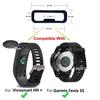 2S/ S/Vivomove 3s Watch with Rubber Band Silica Gel Fixed Buckle Watch Band Ring