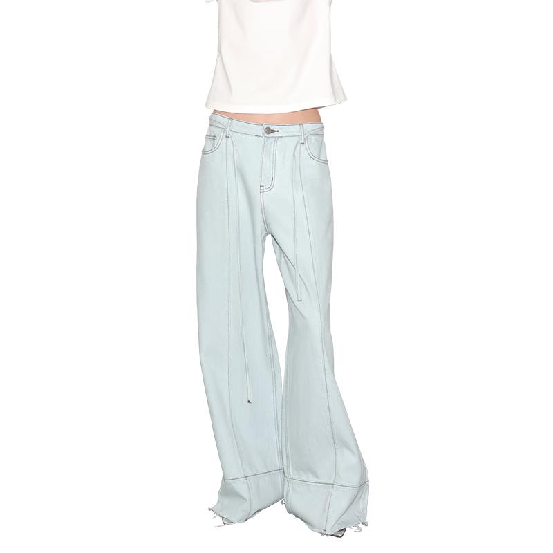 

GREEN BELT City Roam Women s Low-Rise Wide-Leg Jeans L