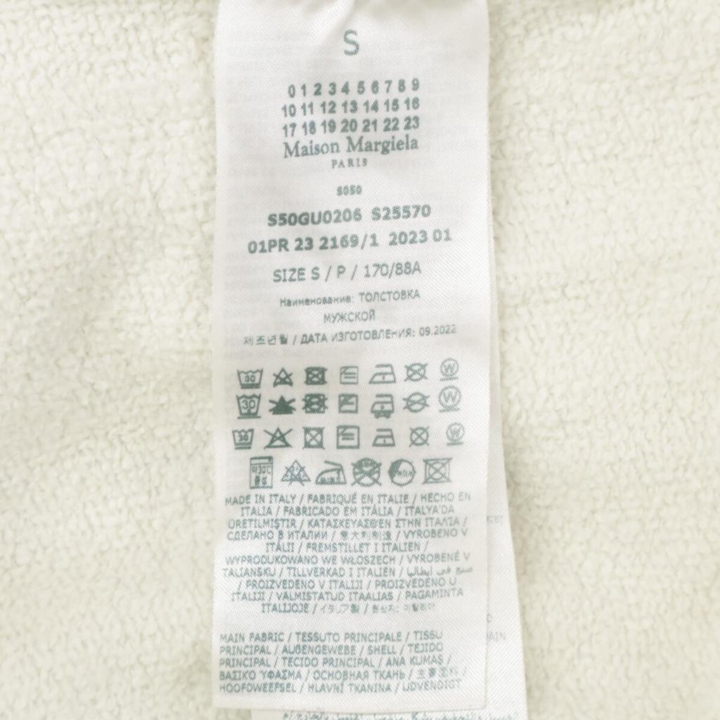 Maison Margiela [Domestic Regular/23Stainless Steel] S50GU0206 Cut-Off Short Sleeve Sweatshirt tops S/P IvoryUsed