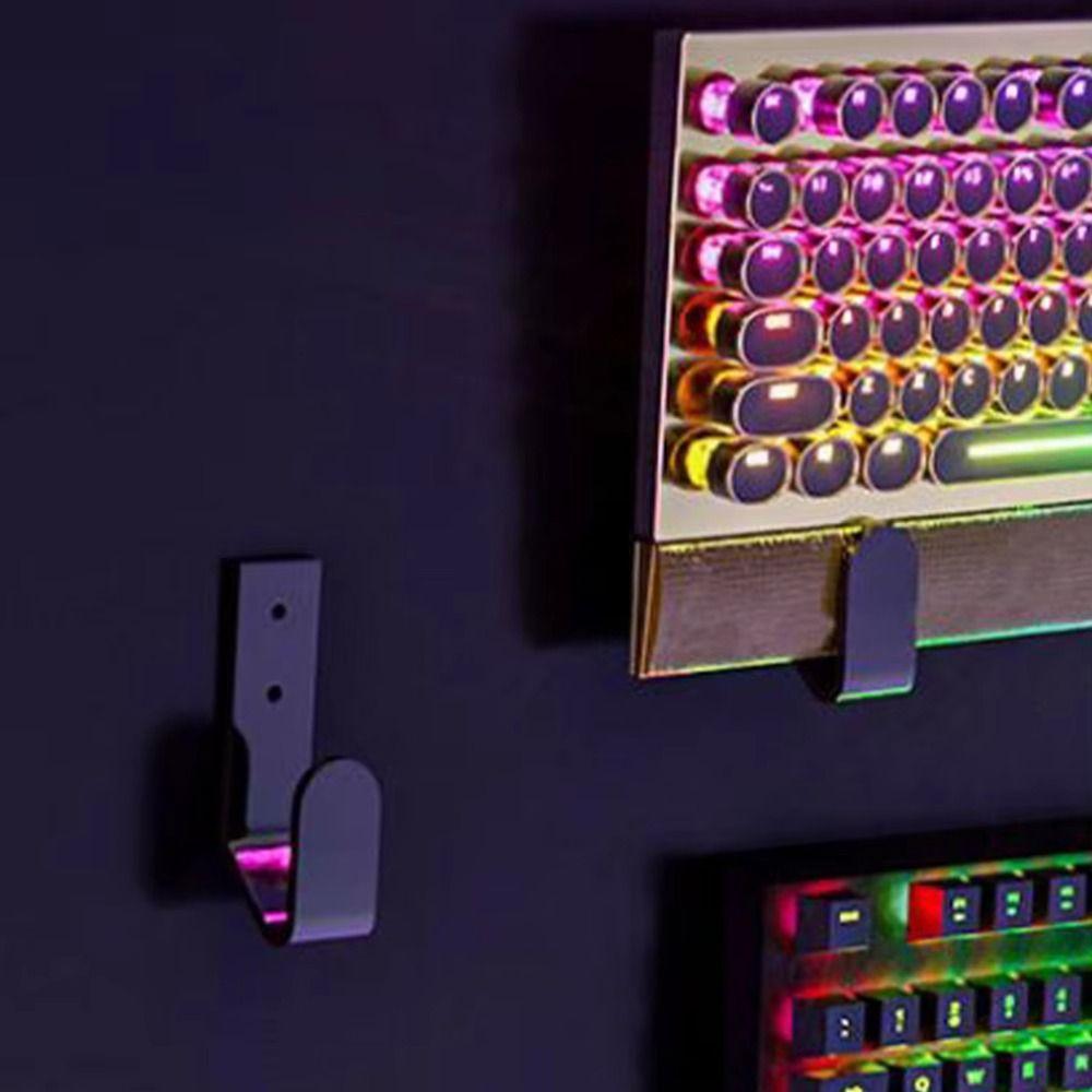 Universal Wall-mounted Keyboard Rack Storage Hook Belt Rack Keyboard Mouse Wall Clip  Closet