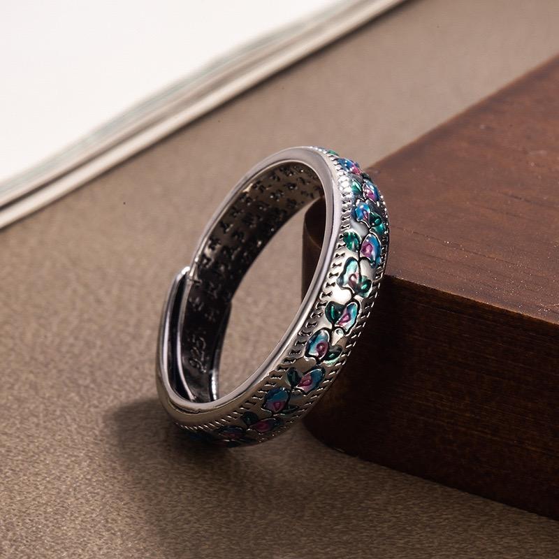 Xiaomi BF CLUB 925 Sterling Rings for Women Simple Geometric Handmade Irregular Retro Retro Butterfly Ring Allergy For Birthday Gift