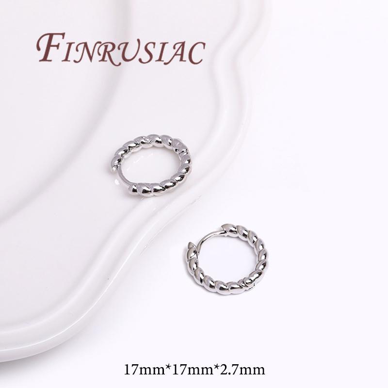 Fashion Hoops Earrings For Women Jewelry Accessories 18K Real Gold Plated Twist Circle Hoop Earring Female,Jewelry Gifts