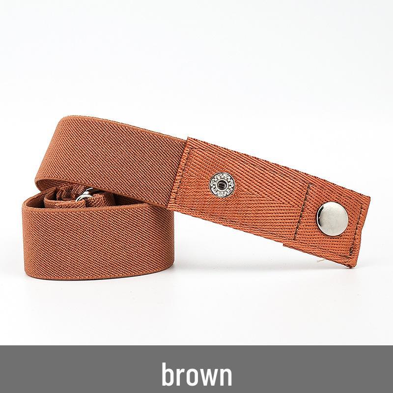 Lazy Unisex Elastic Belt: No-Tie, Seamless, Invisible Canvas Belt for Jeans