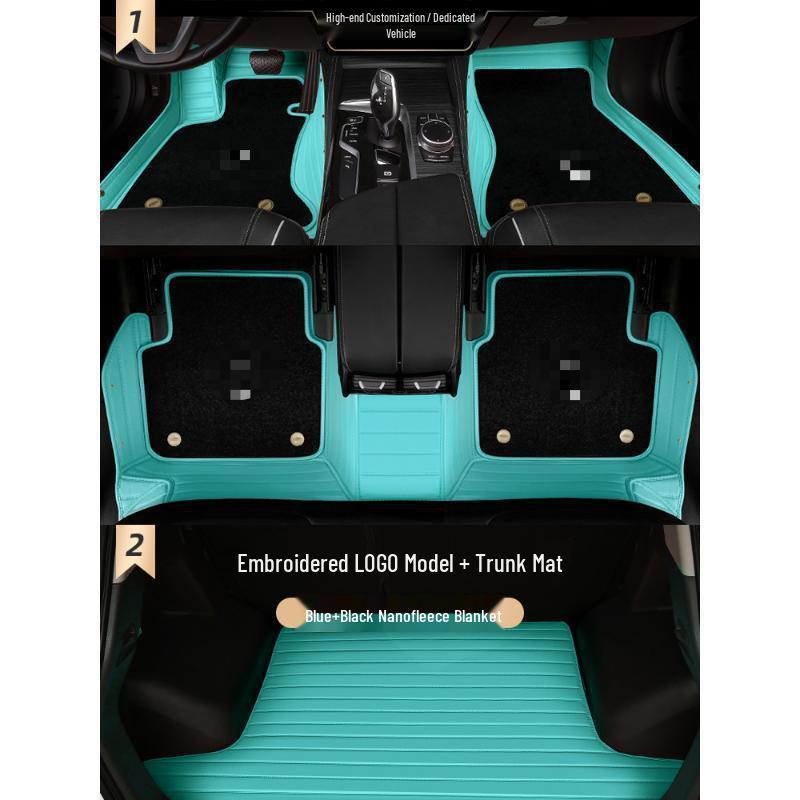 Compatible Floor Mats: Fully Enclosed Carpet Style for Hongqi HS5, H5, H9, HS7, H7, EQM5, EHS3, EHS9