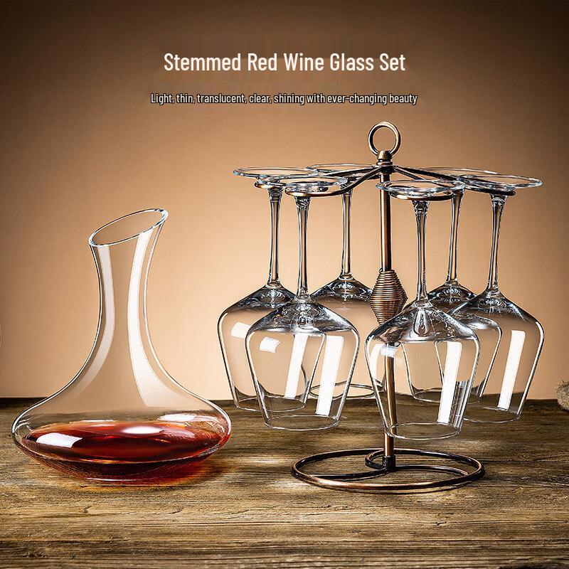 ZISIZ Light Luxury Handmade Red Wine Glass Set