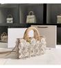 Yangqi Fairy Tassel Flower Bag Spring New Style One Shoulder Crossbody Versatile Yangqi White Women's Bag Daifei Bag