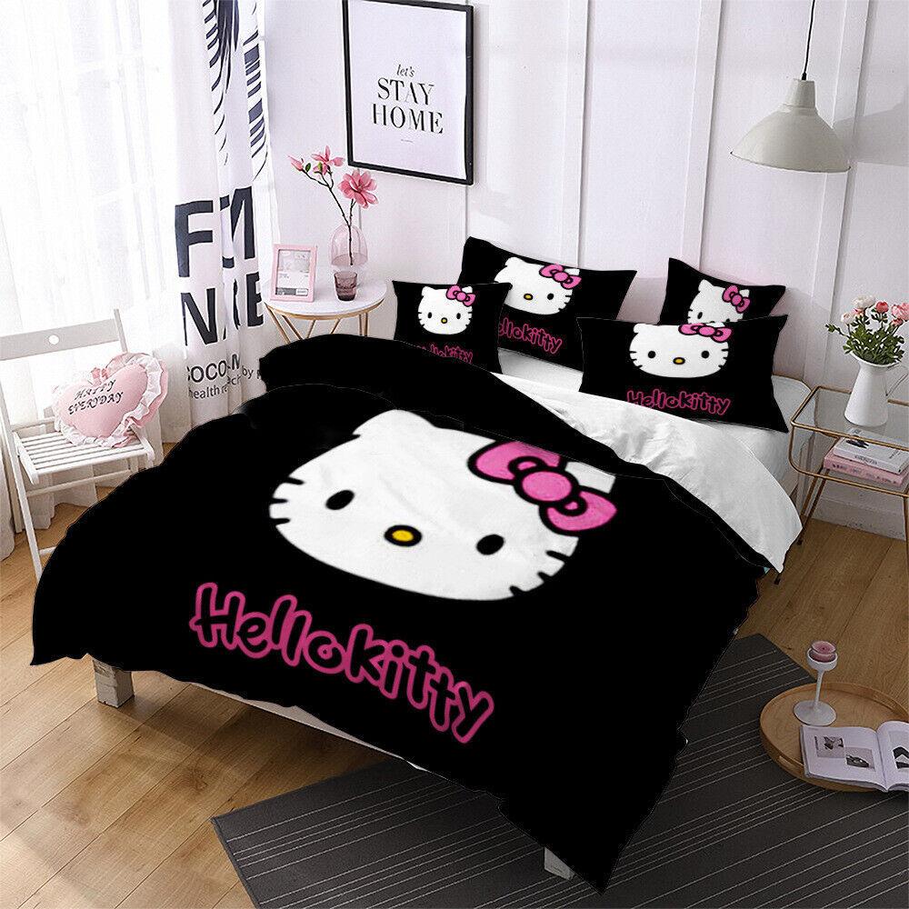 Cute Printed Quilt Cover Pillowcase Three-Piece Set Can Be Made Into Four-Piece 3D Digital Printing