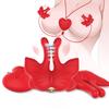 V49 Butterfly Nipple Clamps Sucking Stimulation Wearable Adult Couples Sex Toys for Women's Masturbation Bedroom Fun