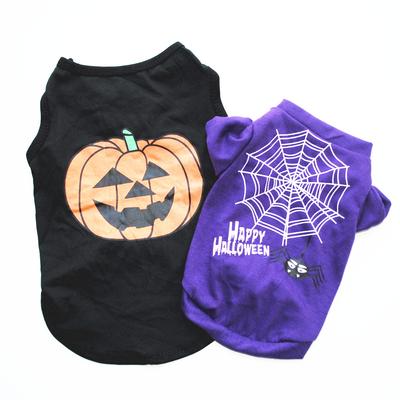 Haustier Hundekleidung, Haustier Kostüm T-Shirts, Westen, Halloween Kürbis Hundekleidung