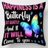 Pillow Bedside Cushion Cushion Butterfly Print Pillow Case Soft Sofa Pillow Office Chair