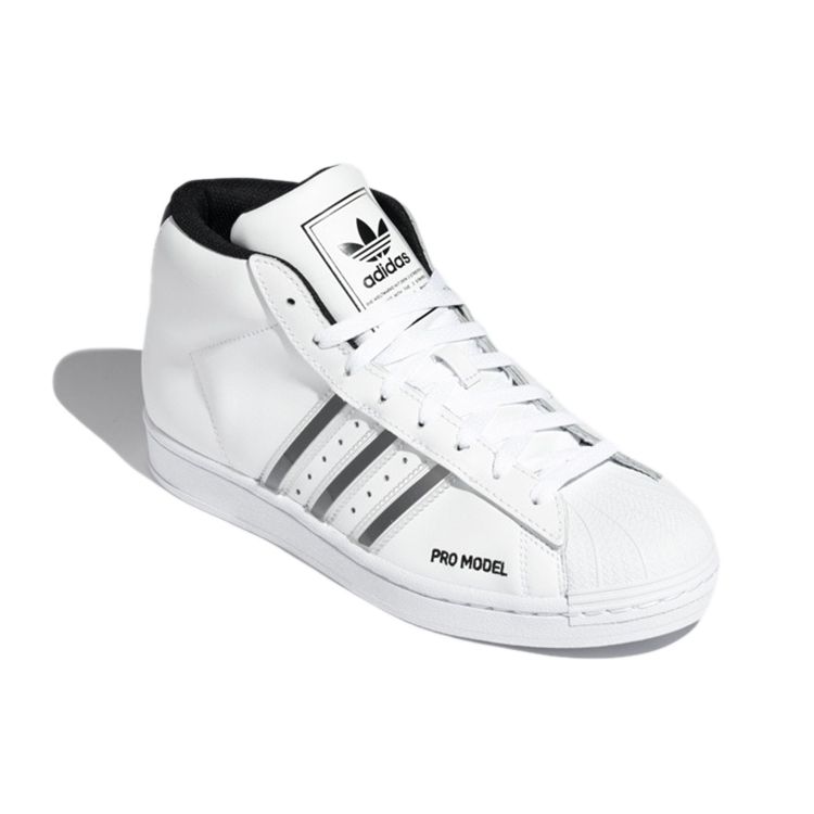 Adidas Pro Model Unisex Lifestyle Sneakers White Black FX7821