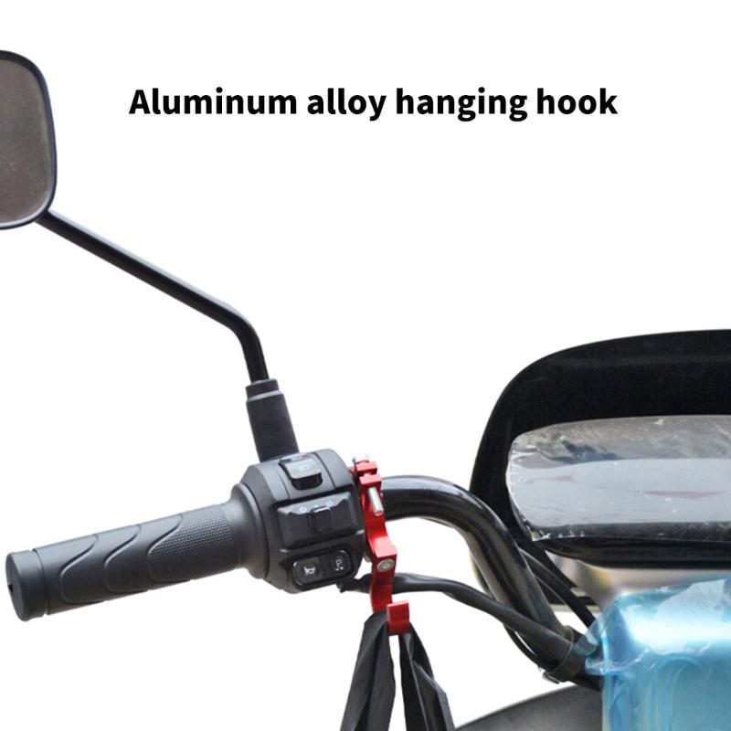 Multifunktions-Roller Zubehörhaken Aluminium Helmhalter Motorrad Lenkerhaken Einfache Montage für Motorrad