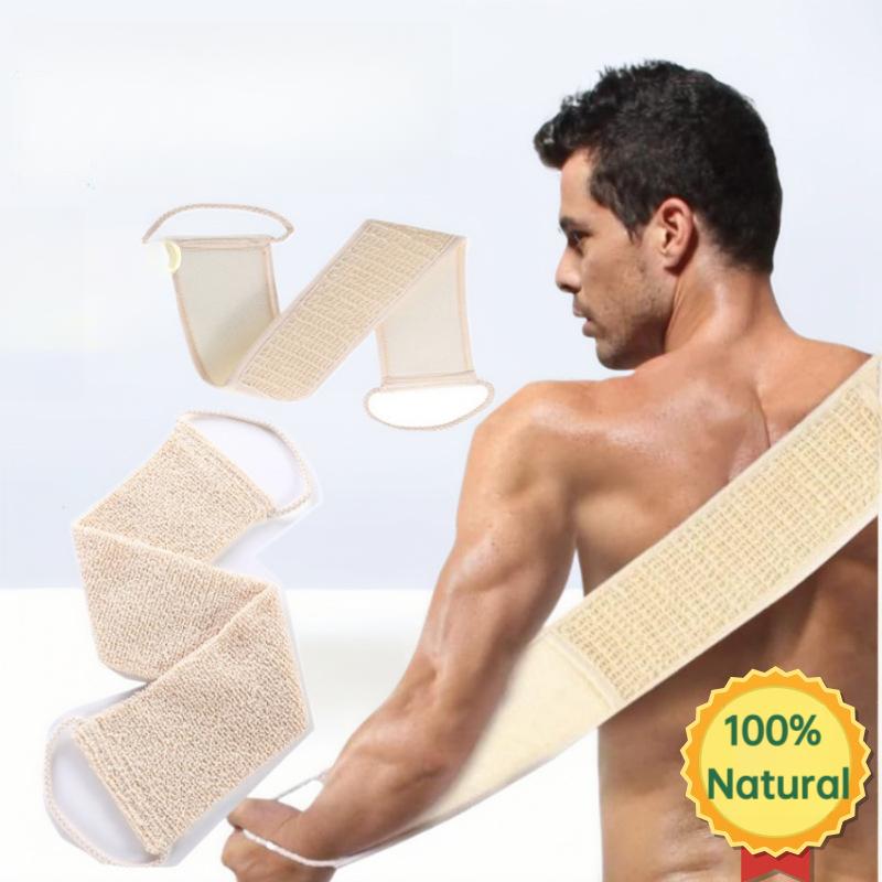 Burete de baie natural cu două fețe lufă și iută