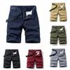 Summer Men Cargo Shorts With Water Wash Cotton Fabric For Teen Casual Wear