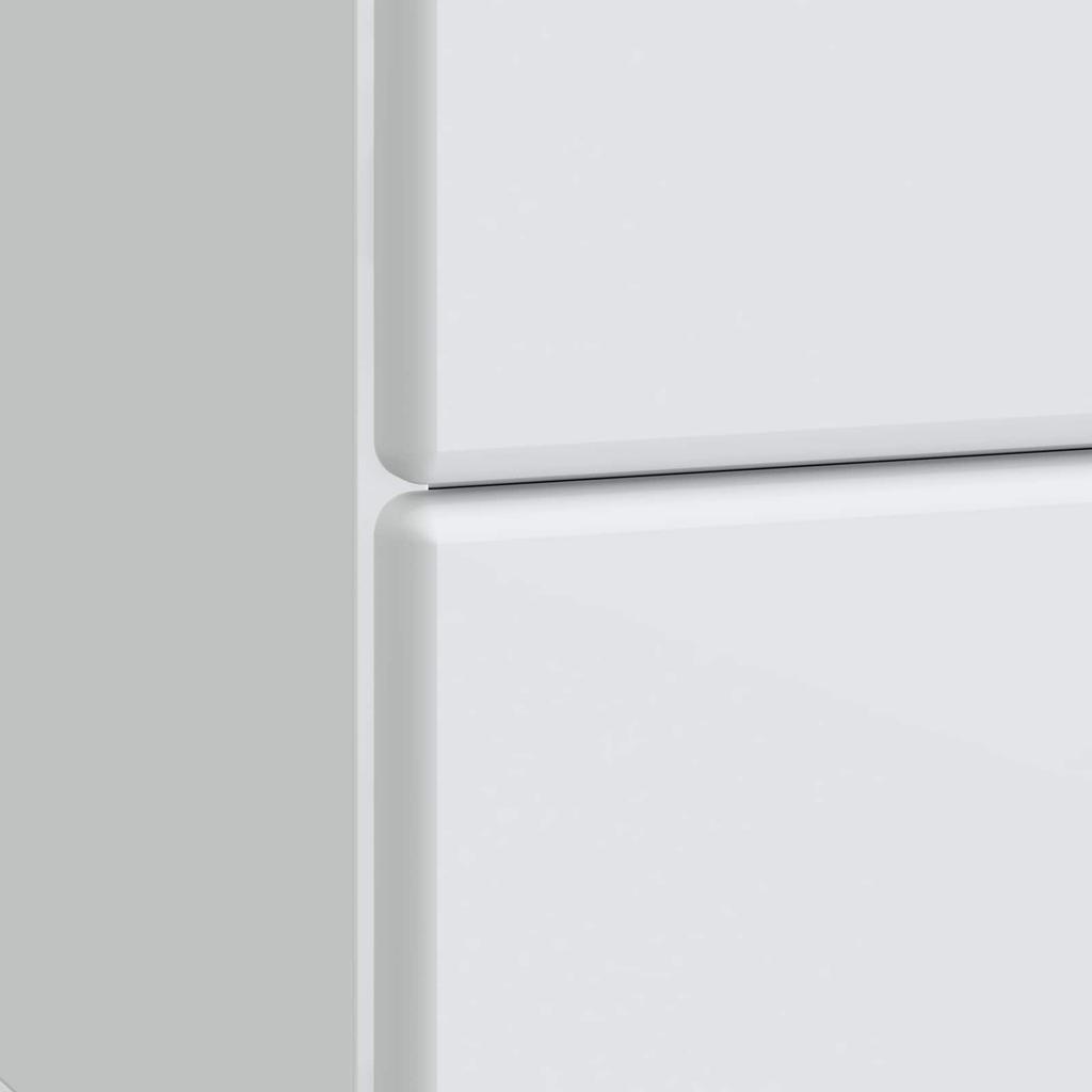 Nightstand Set of 2 White 43 x 34.5 x 47.5 cm Particleboard