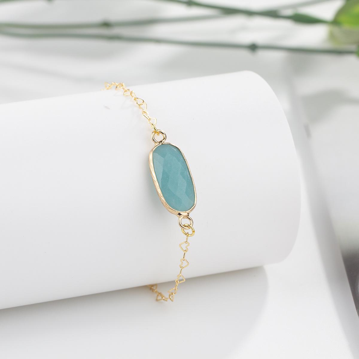 Natural crystal bracelet, amethyst, turquoise gold jewelry, temperament jewelry,Christmas gift, Valentine s Day gift, girlfriend gift, Birthday gift