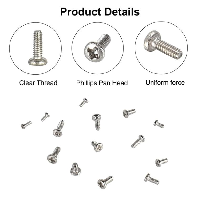 Durable Small Screws Set Versatile Mini Screws Kits for Glasses Watches Laptops