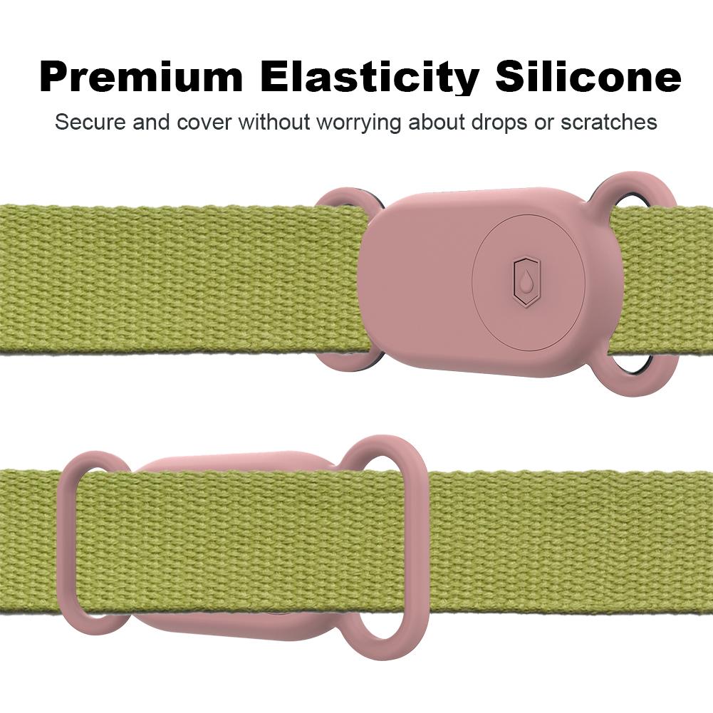 Silicone Case Waterproof Protective Cover Dog Collar Holder Dustproof Case Cover Shell Anti-Scratch for Samsung Galaxy SmartTag2
