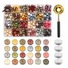 Vintage Letter Sealing Wax Seal Kit, with Beads Melting Spoon And Candles Set, Stamp for DIY Crafting Wedding Invitations Gift Craft Lovers