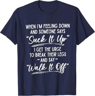Wenn ich mich schlecht fühle und jemand sagt „Reiß dich zusammen“, kaufe ich mir das T-Shirt