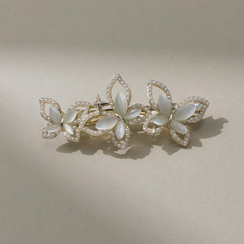 CHIMERA Elegant Hair Clip, Horizontal Clip, Half-Up Hair Clip, Side Clip, Hair Accessory