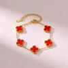 Lucky Clover Titanium Steel Bracelet - Light Luxury Fashion, Versatile for Commuting