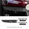 Real Soft Carbon Fiber For Fiat 500 Abarth 595 2016-2018 2019 2020 2021 2022 2023 Abarth 695 2017-2023 Car Main Driver Co-liopt.