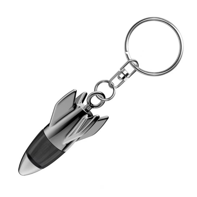 Car Static Eliminator Discharger Keychain Pendant Novel Rocket Design Anti-Static Device For Car Metal Door Handle