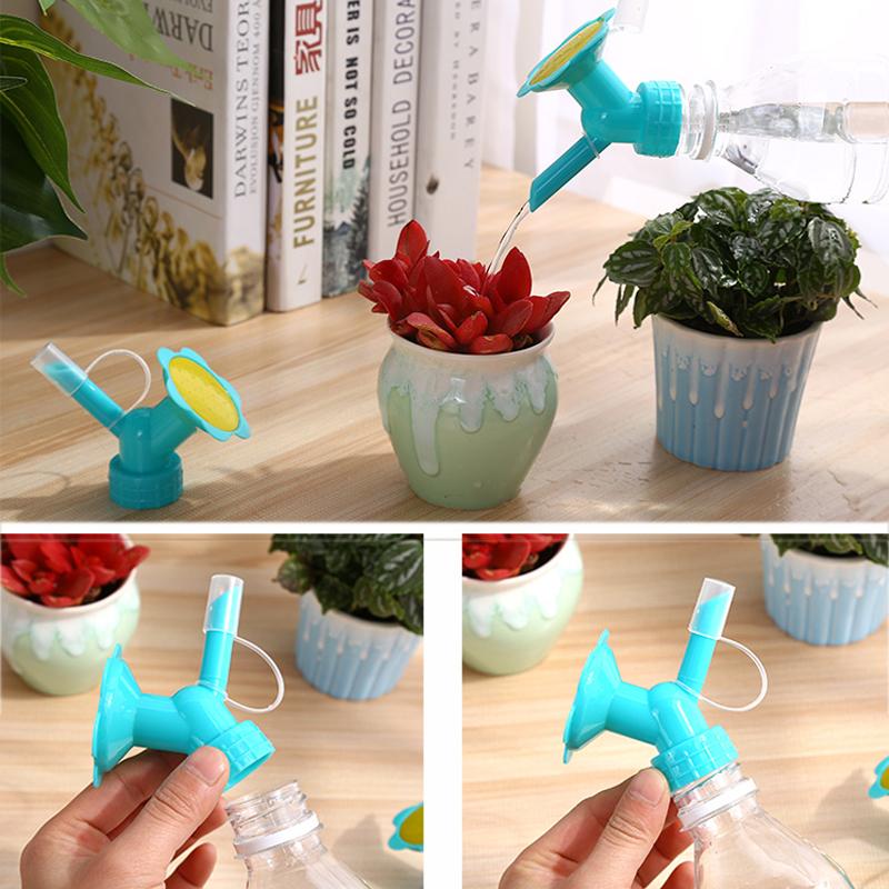 Home Garden Flower Plant Water Sprinkler for Waterers Bottle Watering Cans Sprinkler 2 In 1 Plastic Sprinkler Nozzle