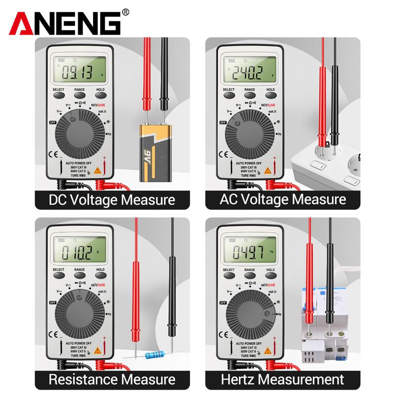 ANENG Digital Multimeter Tester Voltage Automotive Current AN101+B18 Highlight Voltage Portable Professional Electrician Tools