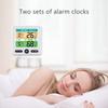 High Precision Temperature Humidity Meter Color Display Weather Thermometer Alarm Clock Desktop Decorations for House